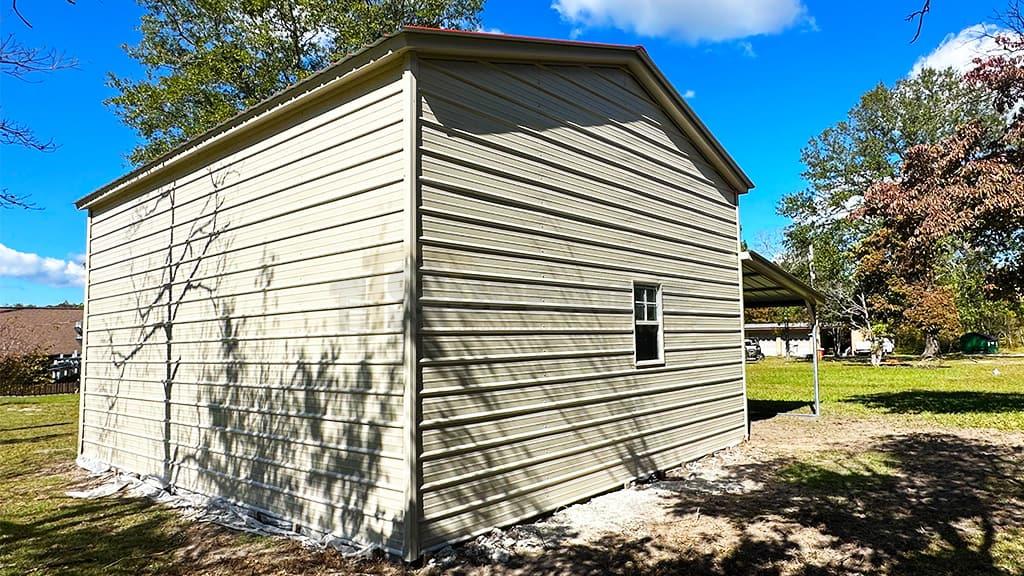 20x30 Metal Garage With Lean To Superior Commercial Structures